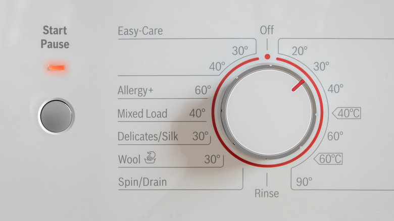 washing machine temperatures