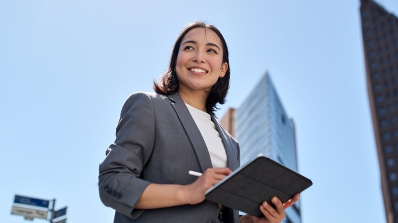 smiling professional woman