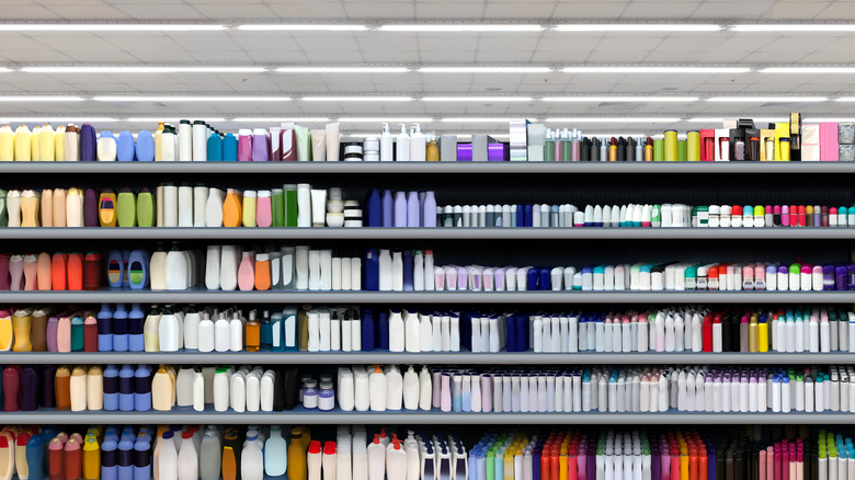 Different products in a store