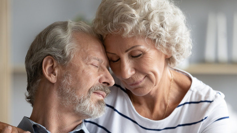 Happy elderly couple