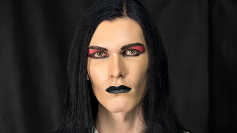 person with pink eyelids