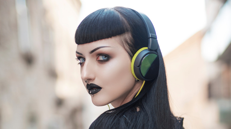 person with slick eyebrows