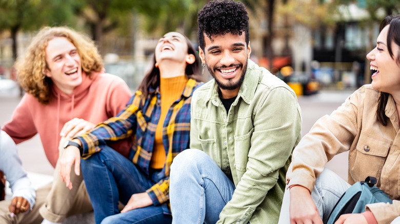 friends hanging out