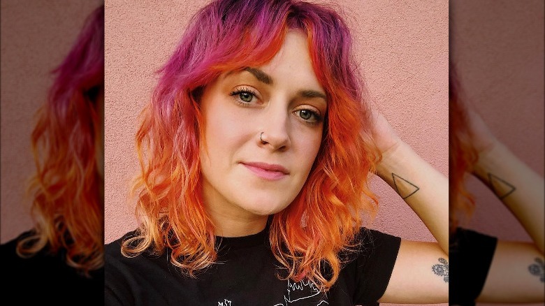 Before and after shaggy bob