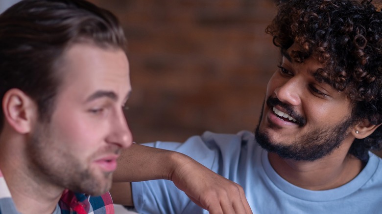 couple listening to each other