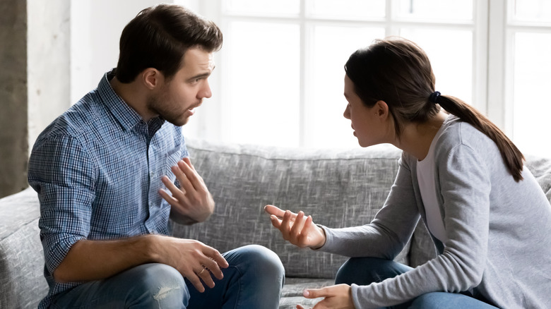 Couple arguing with each other