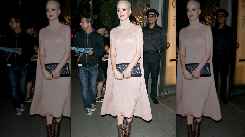 Katy Perry with blond pixie cut