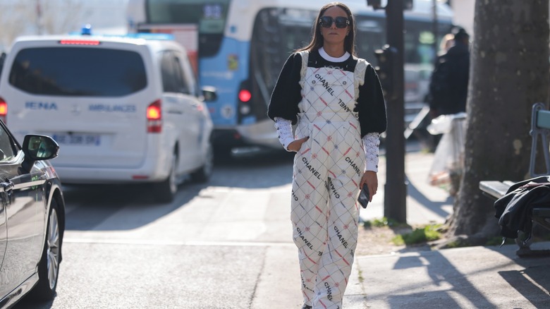 woman wearing jumpsuit and top