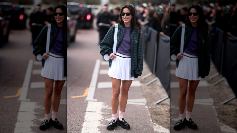 Nina Urgell Cloquell wearing skirt