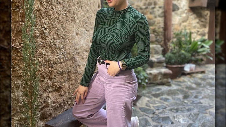 Woman in shirt and pants