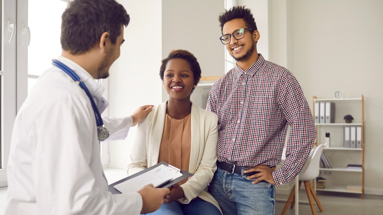 Couple at the doctor's office 
