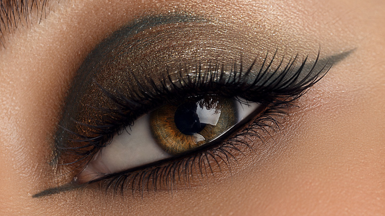 closeup of eye with eyeliner