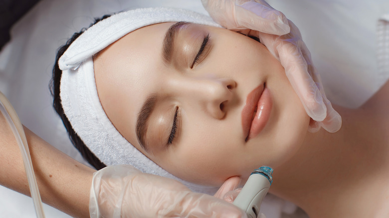 female skincare facial