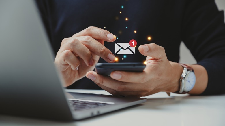 email notification on phone