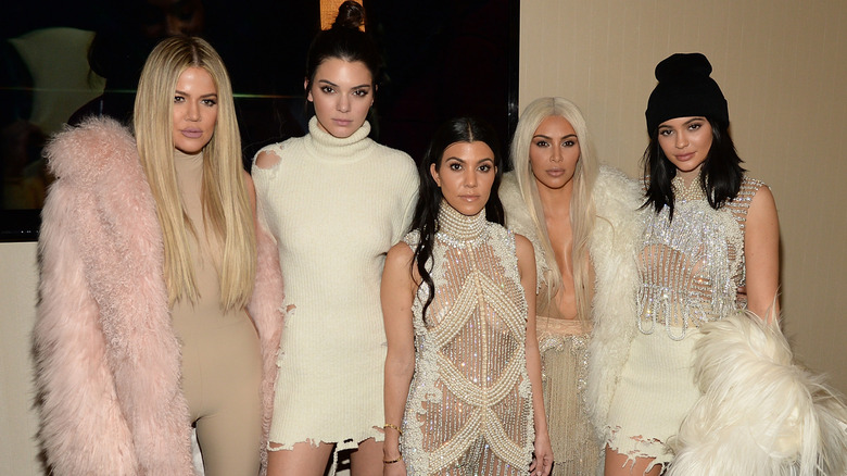 The Kardashian-Jenners wearing neutral colors