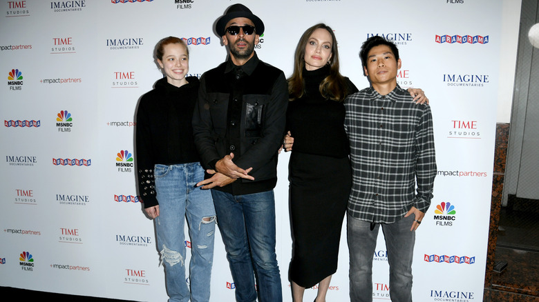 Shiloh Jolie at the premiere of Paper & Glue