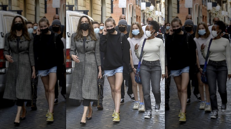 Shiloh Jolie and the Jolie-Pitt's