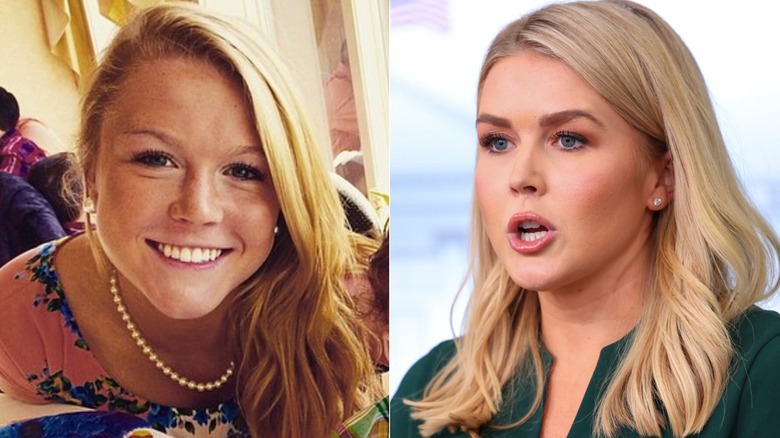 Karoline Leavitt before and after the Mar-a-Lago face accusations