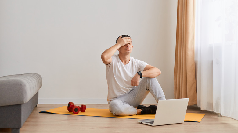 Man unhappy with fitness