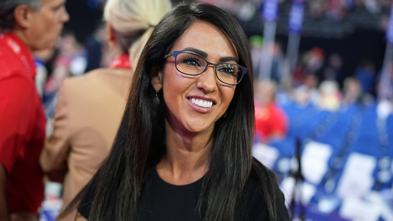 Lauren Boebert with pink glossy lips