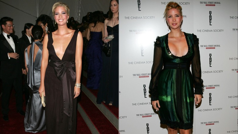 Ivanka Trump attends the Metropolitan Museum of Art Costume Institute Benefit Gala: Anglomania at the Metropolitan Museum of Art May 1, 2006 in New York City (2006); Ivanka Trump attends a screening of Babel at the Soho Grand October 24, 2006 in New York City (2006)