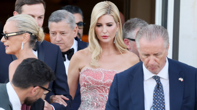 Ivanka Trump leaving her hotel for Jeff Bezos' wedding in Venice
