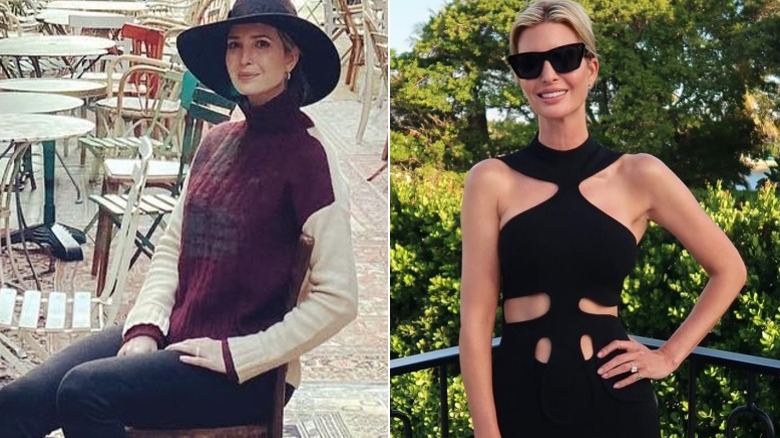 Ivanka Trump at a cafe in Paris and going to brunch in Miami