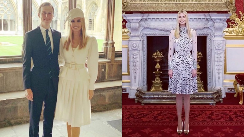 Ivanka Trump during her 3-day trip to Buckinham Palace in 2019