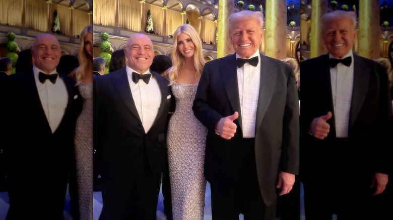 Ivanka Trump wearing a beaded figure-hugging gown