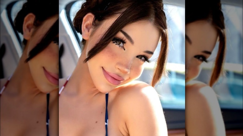 Glam girl with jelly skin blush