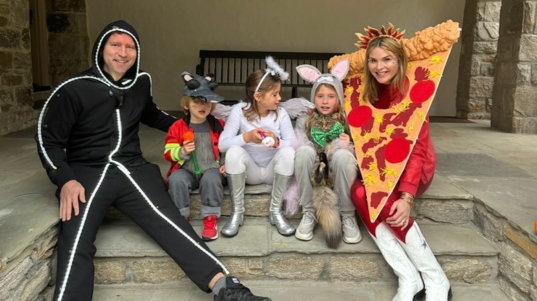 Jenna Bush Hager dressed up with her husband and kids on Halloween.