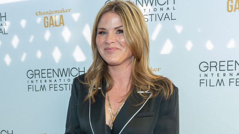 Jenna Bush Hager wearing a black jacket