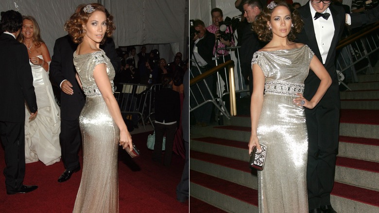 Jennifer Lopez's Met Gala metallic dress