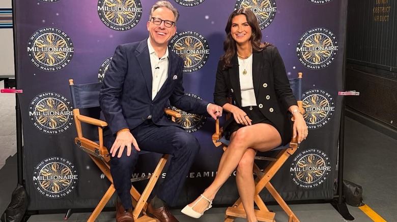 Kaitlan Collins' wearing an inappropriate miniskirt on Who Wants to be a Millionaire