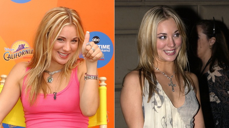 Kaley Cuoco with chunky highlights