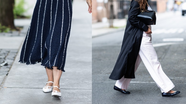 Katie Holmes in Mary Jane flats