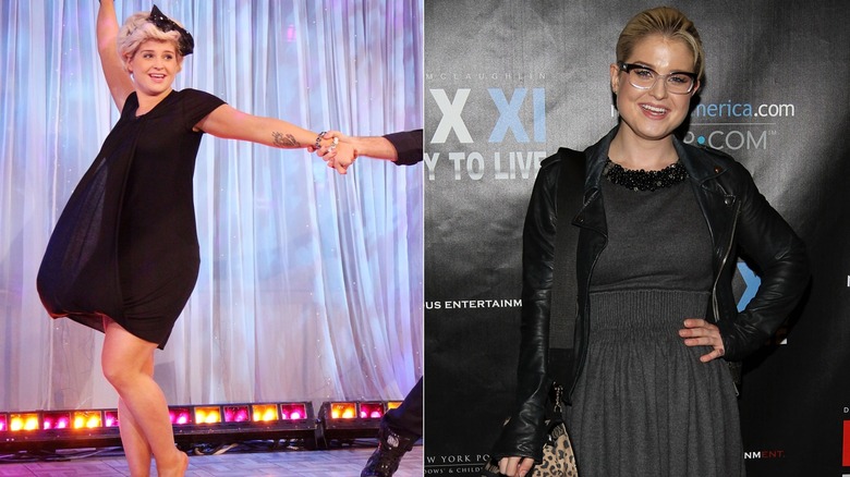 Kelly Osbourne rehearsing for 'Dancing with the Stars' and posing on the red carpet in 2011