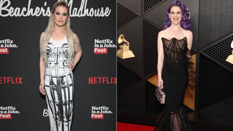 Kelly Osbourne looking noticeably slimmer onr ed carpets in 2024