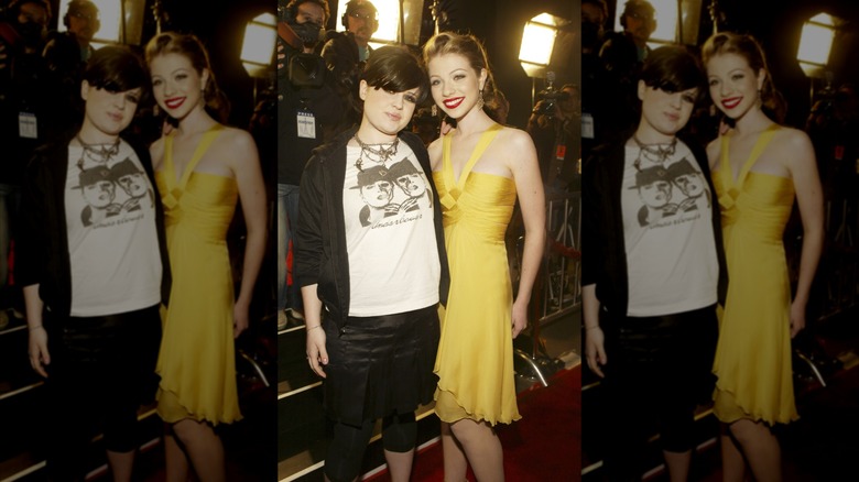 Kelly Osbourne and Michelle Trachtenberg during World Premiere of "Eurotrip" - Red Carpet at Manns Grauman Chinese Theatre in Hollywood, California
