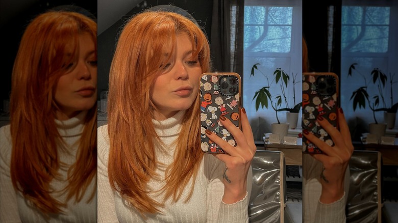 Warm kettle copper hair