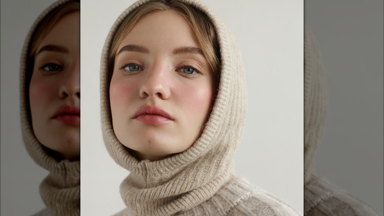 Woman wearing matte foundation