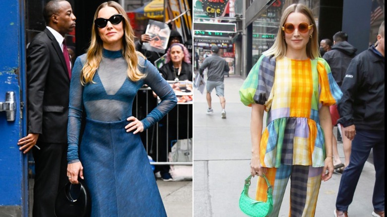 Kristen Bell outside of the Good Morning America studios