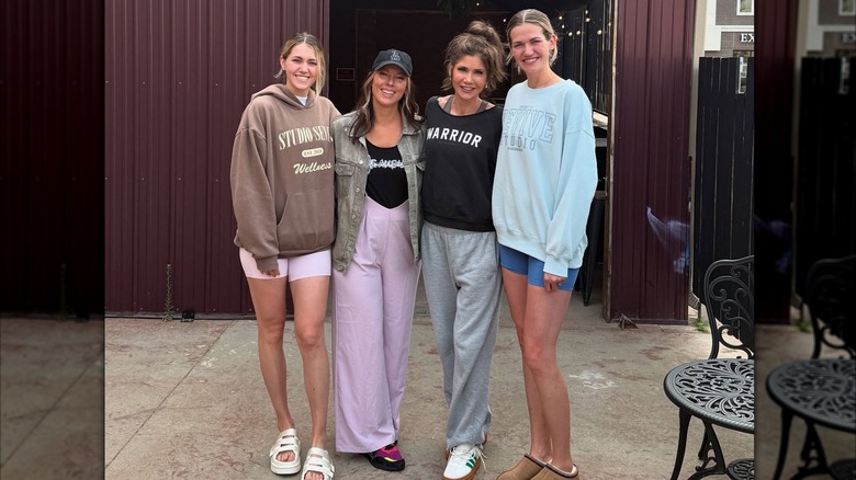 Kristi Noem wearing black sweatshirt