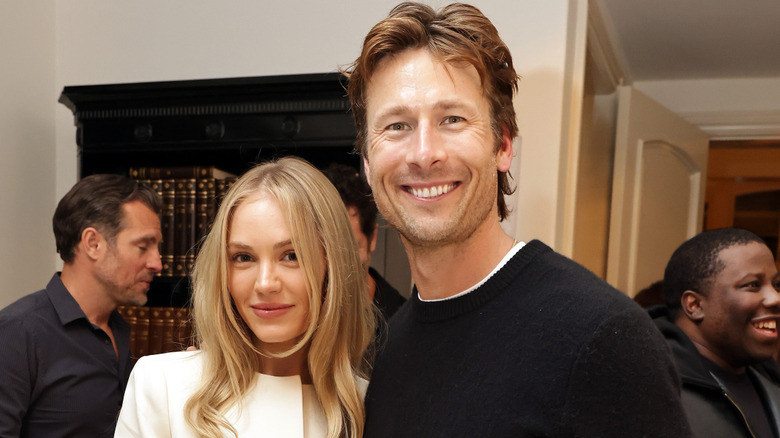 Michelle Randolph and Glen Powell in 2025