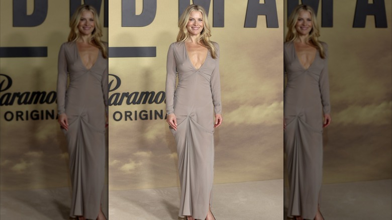 Ali Larter poses for photos at an event