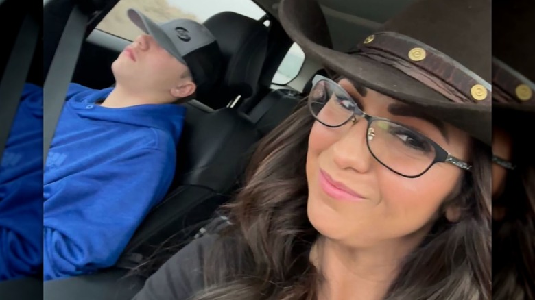 Lauren Boebert driving a car