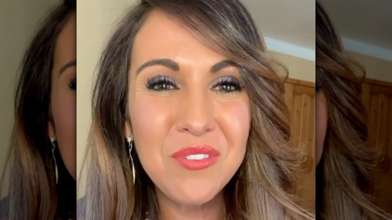 Lauren Boebert with blue eyeshadow