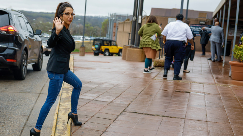 Lauren Boebert wearing skinny jeans and a blazer