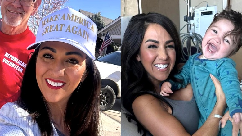 Side-by-side of Lauren Boebert without glasses.