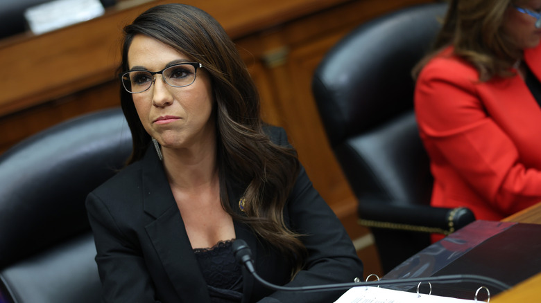 Lauren Boebert during a Congressional meeting